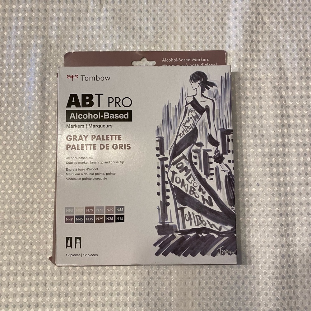 Tombow ABT PRO Alcohol-Based Art Marker Set - Gray Palette